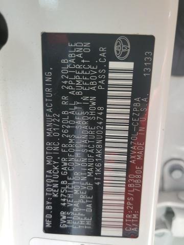 2022 TOYOTA CAMRY XSE - 4T1K61AK8NU024748