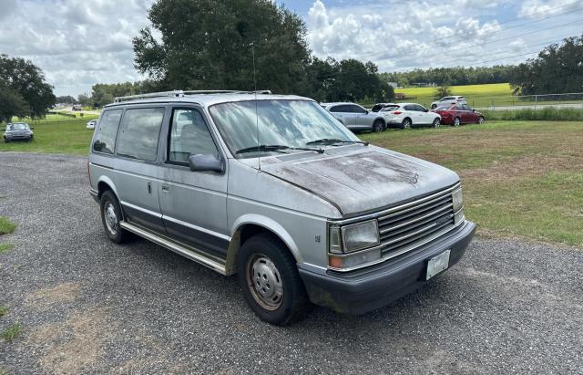 PLYMOUTH VOYAGER LE 1990 silver sports v gas 2P4FH5534LR684043 photo #1