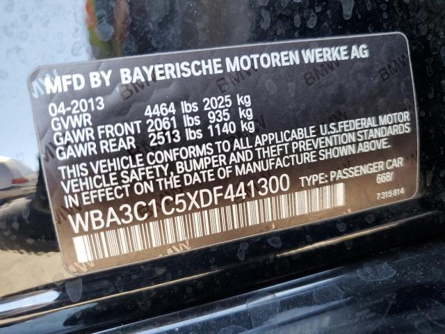 VIN WBA3C1C5XDF441300 2013 BMW 3 Series, 328 I Sulev no.12