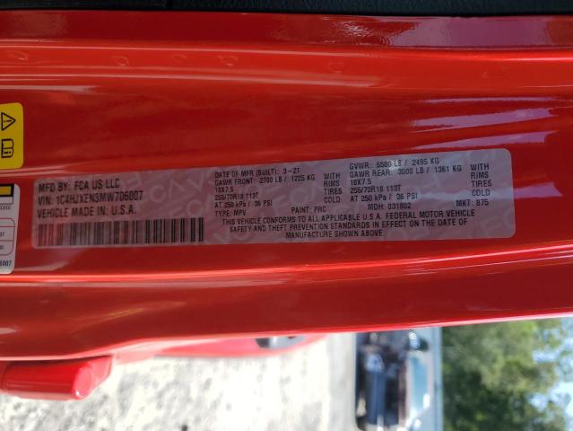 VIN 1C4HJXEN3MW706007 2021 Jeep Wrangler, Sahara no.14