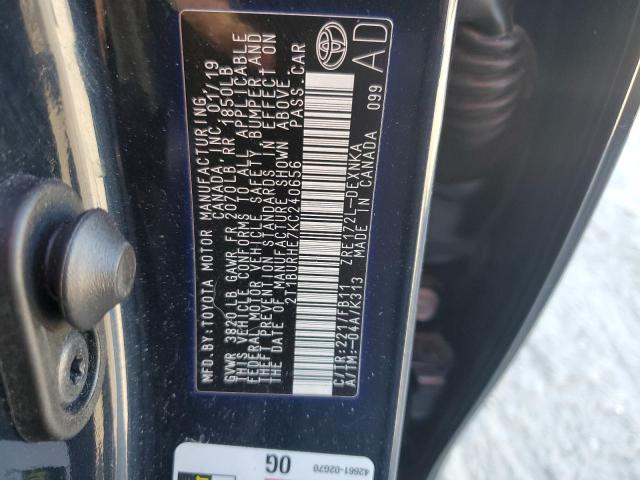 2019 TOYOTA COROLLA L - 2T1BURHE7KC240656
