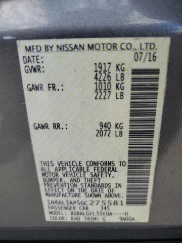 2016 NISSAN ALTIMA 2.5 - 1N4AL3AP5GC275581