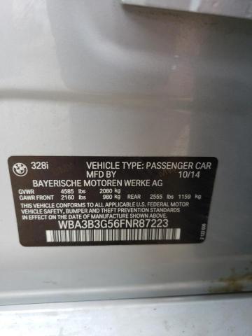 VIN WBA3B3G56FNR87223 2015 BMW 3 Series, 328 XI no.12