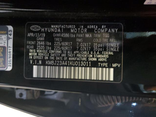 2019 HYUNDAI TUCSON SE - KM8J23A41KU013011