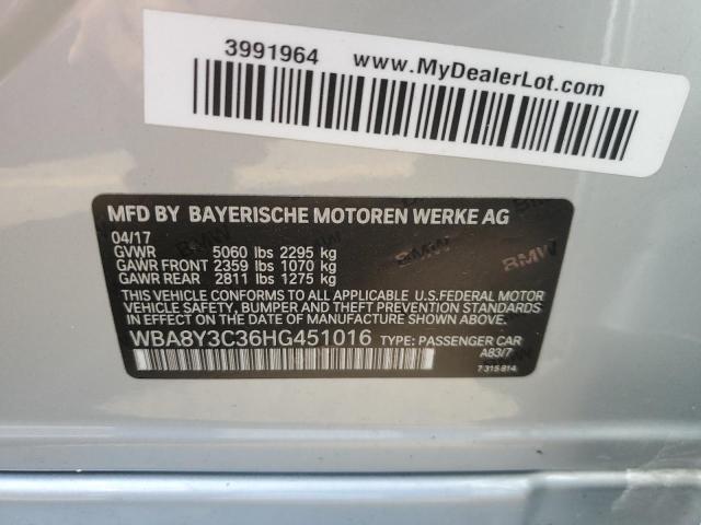 2017 BMW 340 XIGT WBA8Y3C36HG451016
