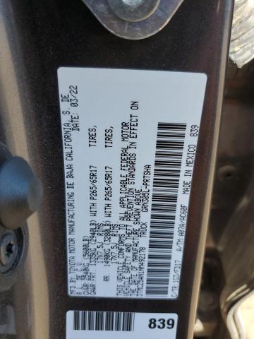 VIN 3TMCZ5AN1NM492178 2022 Toyota Tacoma, Double Cab no.12