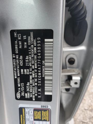 VIN 5XXGM4A77FG498999 2015 KIA Optima, LX no.13