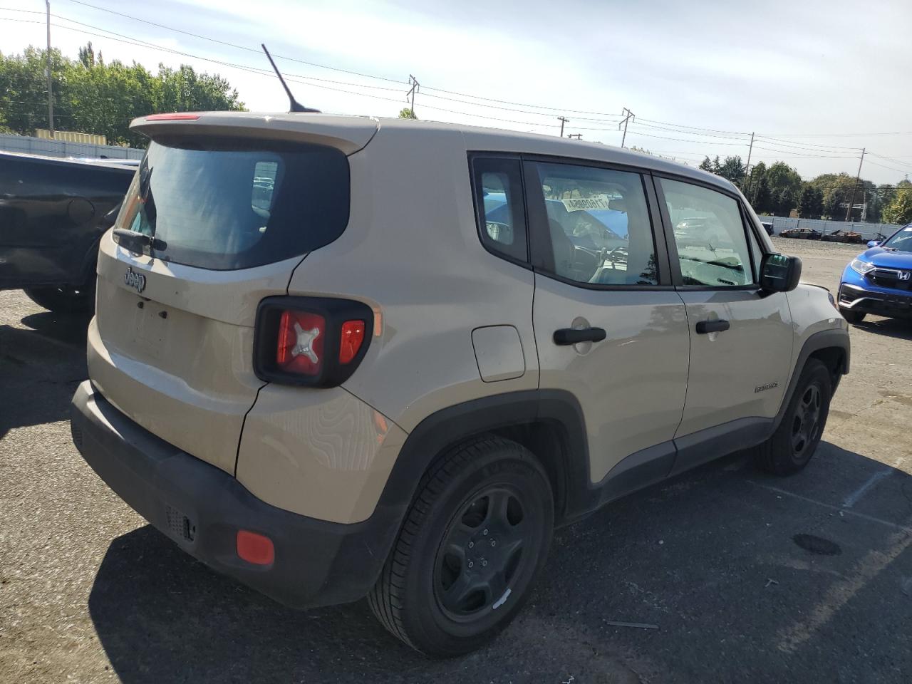 JEEP RENEGADE S 2015 tan  gas ZACCJAATXFPB91857 photo #4