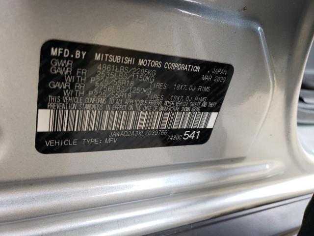 2020 MITSUBISHI OUTLANDER - JA4AD2A3XLZ039766