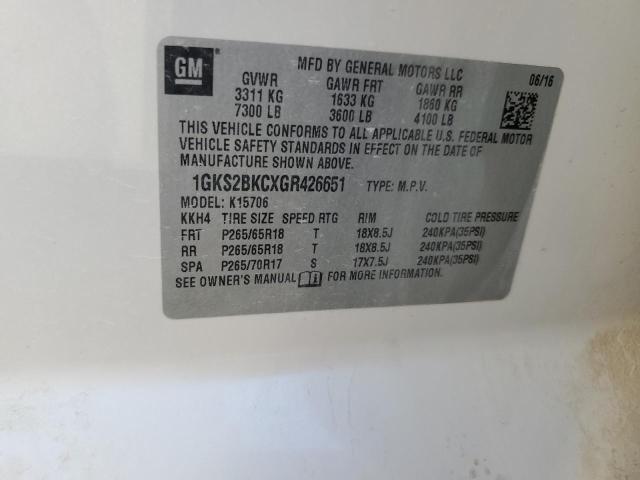2016 GMC YUKON SLT - 1GKS2BKCXGR426651