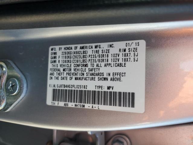 VIN 5J8TB4H52FL025182 2015 Acura RDX, Technology no.12