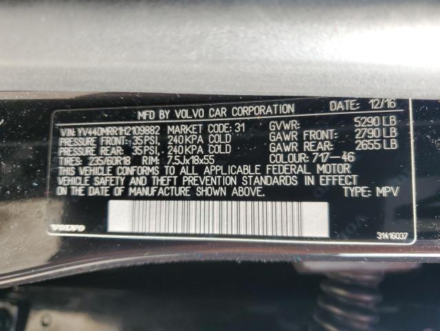 2017 VOLVO XC60 T5 DY YV440MRR1H2109882