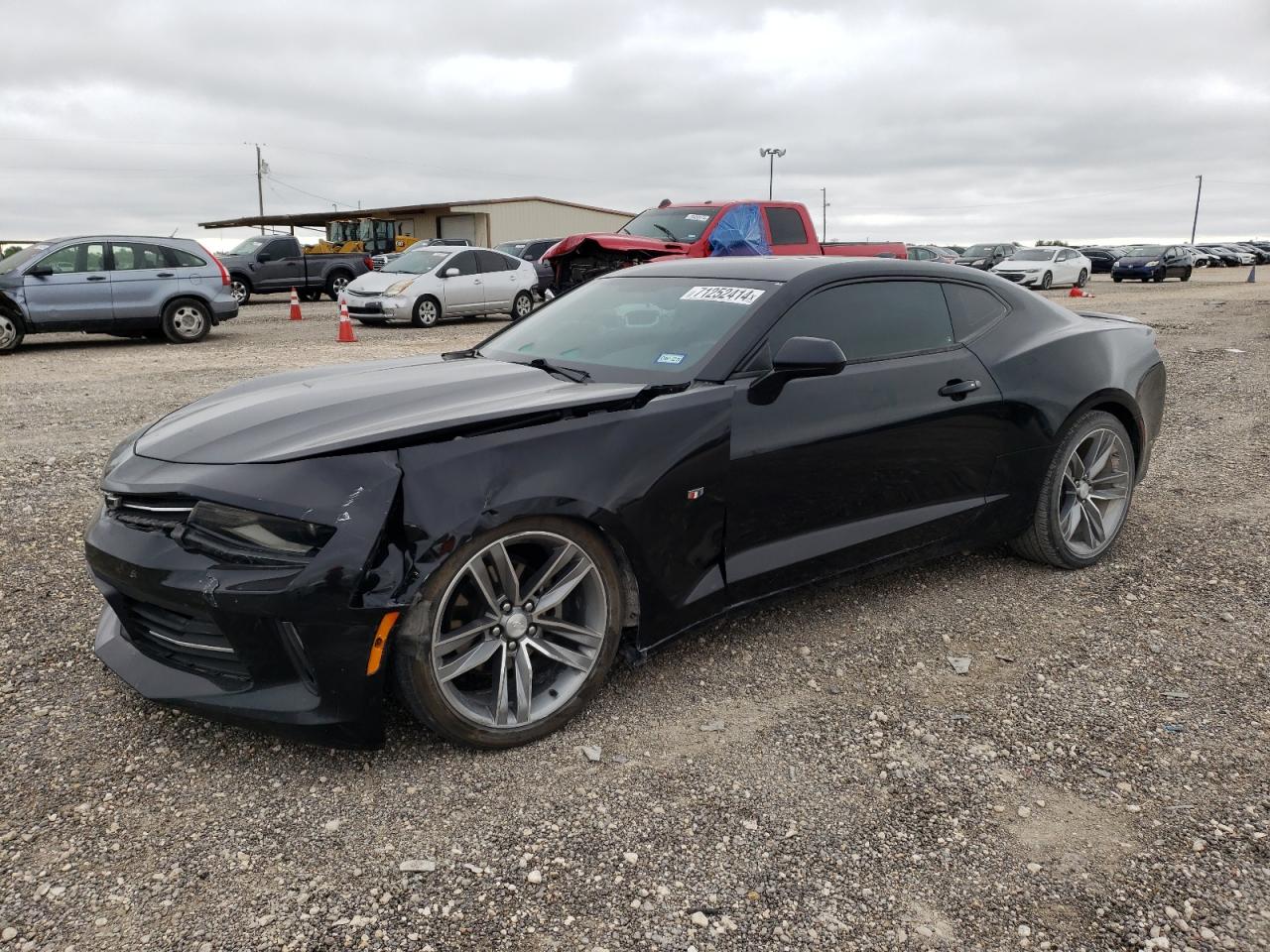 CHEVROLET CAMARO LS 2017 black  gas 1G1FA1RX6H0108432 photo #1