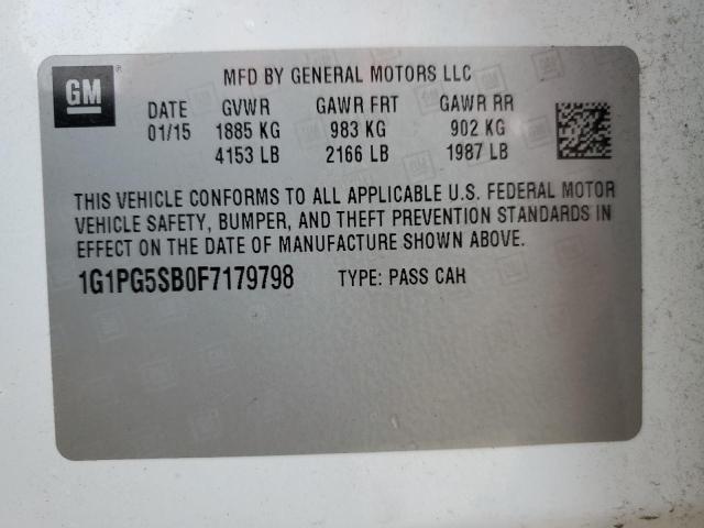 2015 CHEVROLET CRUZE LTZ - 1G1PG5SB0F7179798