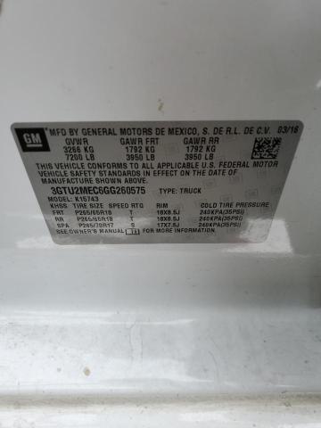 2016 GMC SIERRA K15 - 3GTU2MEC6GG260575