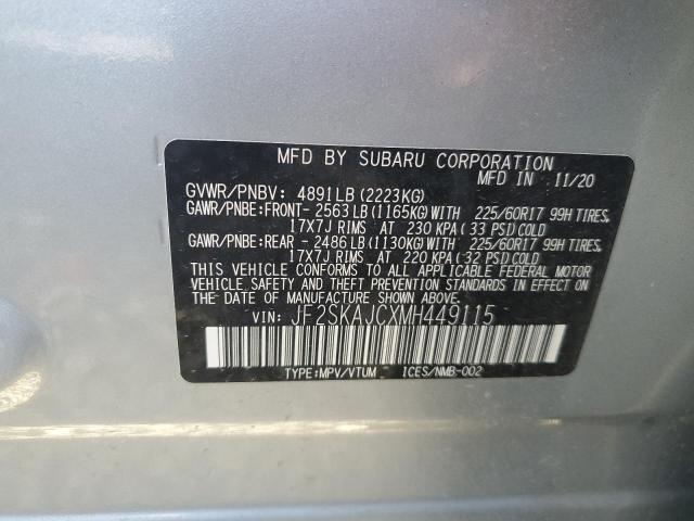 2021 SUBARU FORESTER P - JF2SKAJCXMH449115