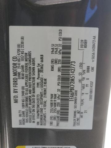 2021 FORD MUSTANG GT - 1FA6P8CF2M5142773
