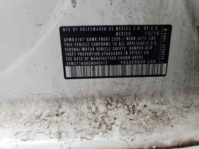 2016 VOLKSWAGEN GOLF S/SE - 3VW217AU6GM040412