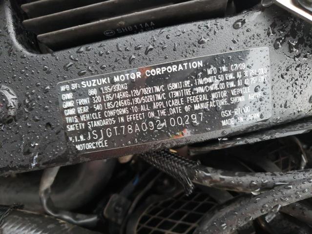 2009 SUZUKI GSX-R1000 - JS1GT78A092100297