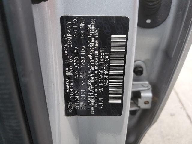 2022 HYUNDAI VENUE SE - KMHRB8A30NU146841