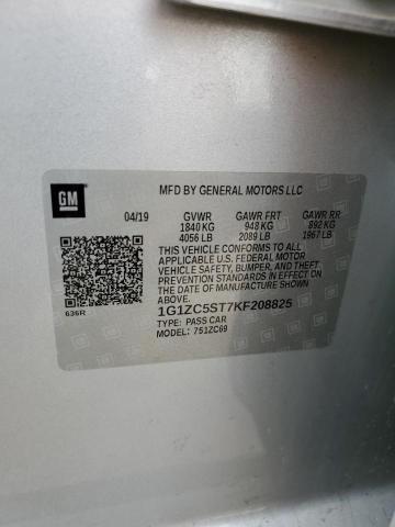 2019 CHEVROLET MALIBU LS - 1G1ZC5ST7KF208825