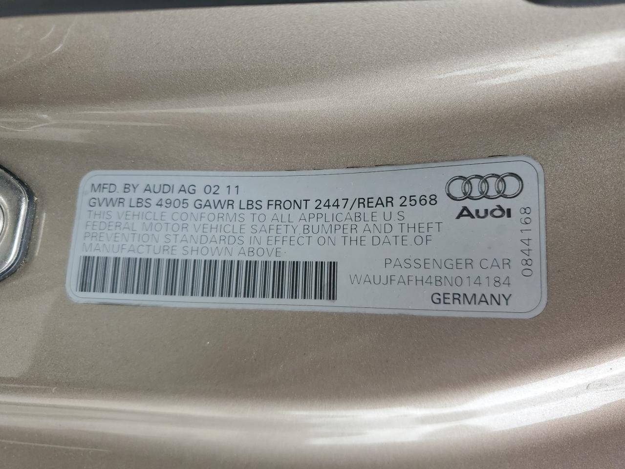 Lot #2945101693 2011 AUDI A5 PREMIUM