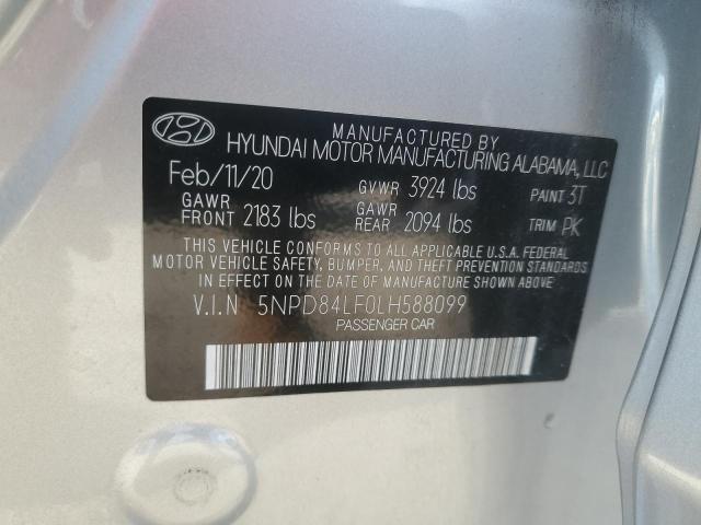 2020 HYUNDAI ELANTRA SE - 5NPD84LF0LH588099
