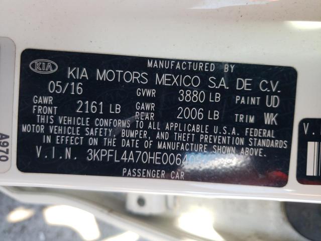 VIN 3KPFL4A70HE006405 2017 KIA Forte, LX no.13