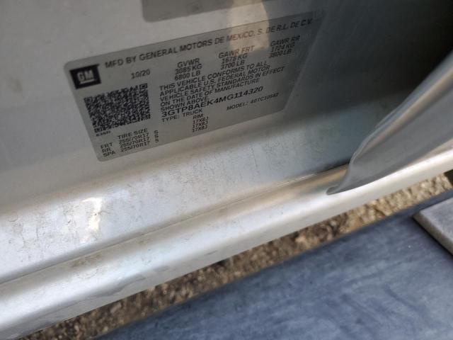 2021 GMC SIERRA C15 - 3GTP8AEK4MG114320