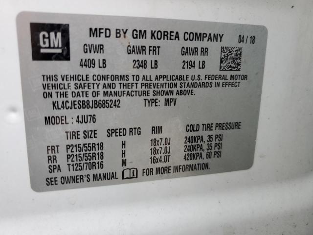 VIN KL4CJESB8JB685242 2018 Buick Encore, Preferred no.13