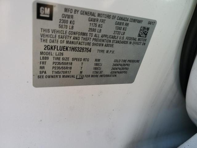 2017 GMC TERRAIN SL - 2GKFLUEK1H6328764