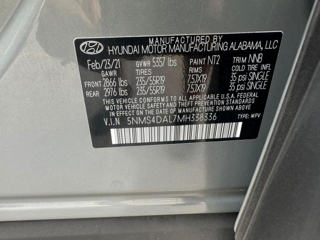 2021 HYUNDAI SANTA FE L 5NMS4DAL7MH338336  72692624