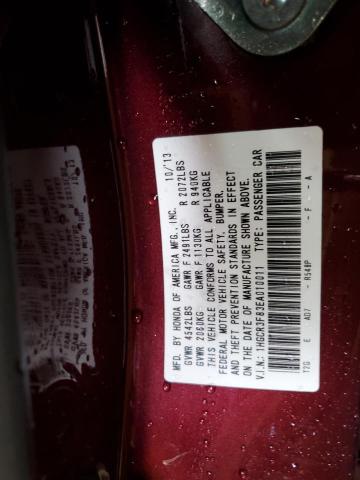 VIN 1HGCR3F83EA010011 2014 Honda Accord, Exl no.12