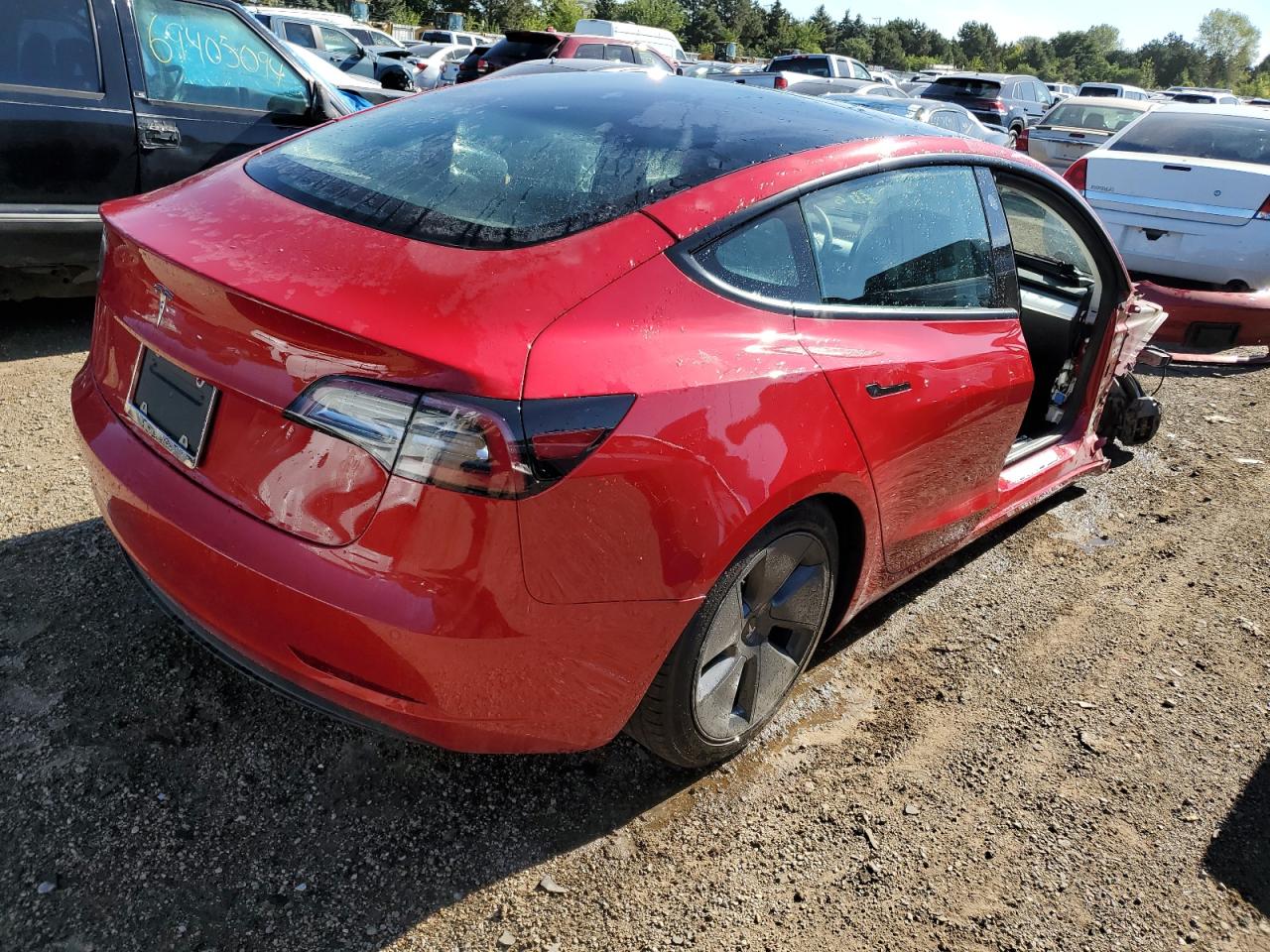 Lot #2926247456 2021 TESLA MODEL 3