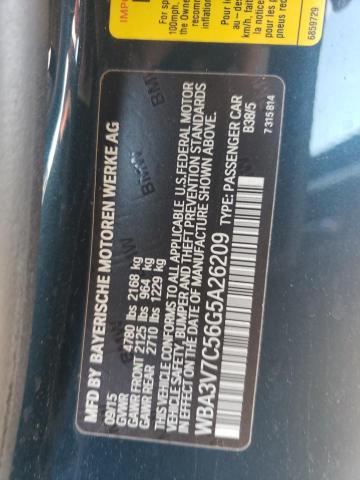 VIN WBA3V7C56G5A26209 2016 BMW 4 Series, 428 I Sulev no.12