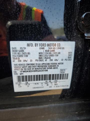 2024 FORD EXPLORER X - 1FMSK8DH9RGA35198