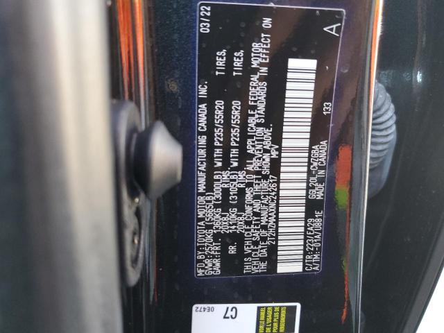 2022 LEXUS RX 350 - 2T2HZMAAXNC242617