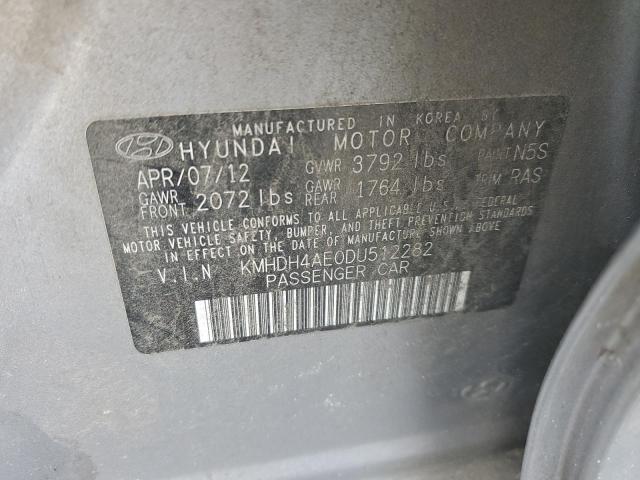 VIN KMHDH4AE0DU512282 2013 HYUNDAI ELANTRA no.12