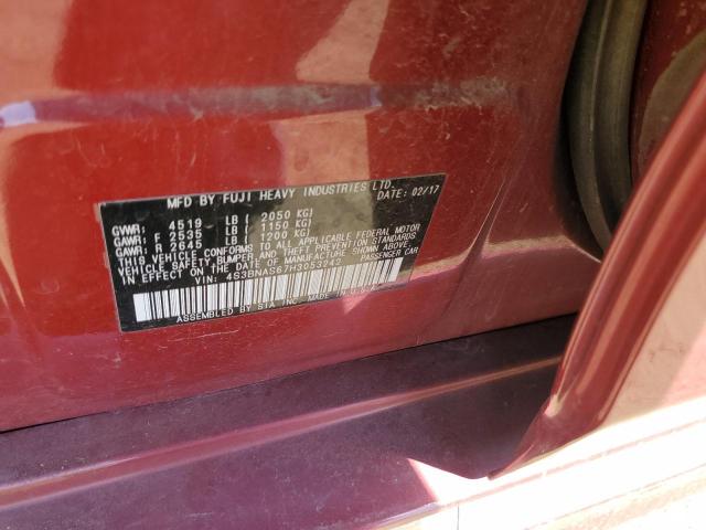 VIN 4S3BNAS67H3053242 2017 Subaru Legacy, Sport no.13