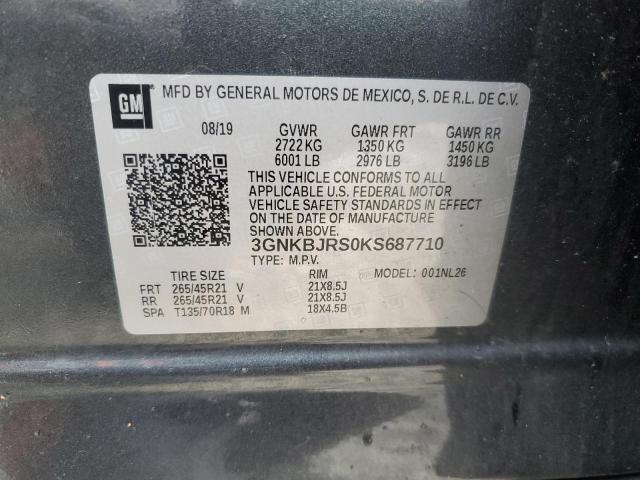 2019 CHEVROLET BLAZER RS - 3GNKBJRS0KS687710