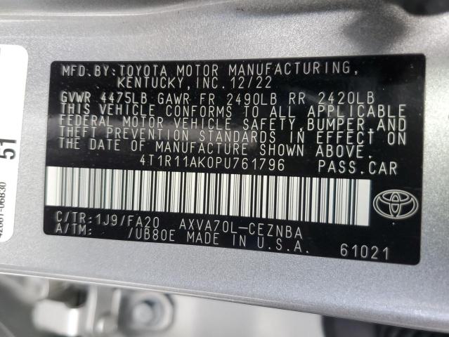 2023 TOYOTA CAMRY LE - 4T1R11AK0PU761796
