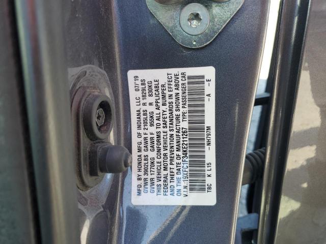 2019 HONDA CIVIC EX - 19XFC1F34KE211267