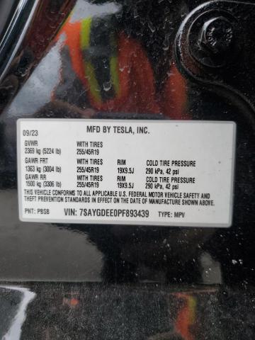 VIN 7SAYGDEE0PF893439 2023 Tesla MODEL Y no.14