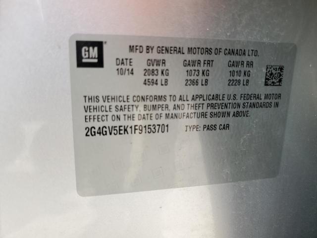 VIN 2G4GV5EK1F9153701 2015 Buick Regal no.12