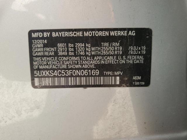 VIN 5UXKS4C53F0N06169 2015 BMW X5, Xdrive35D no.12