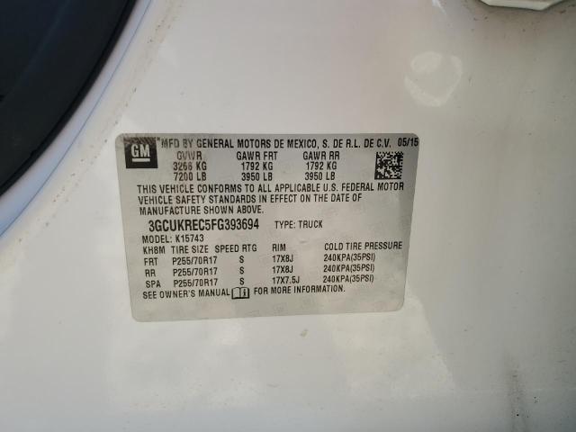 2015 CHEVROLET SILVERADO - 3GCUKREC5FG393694