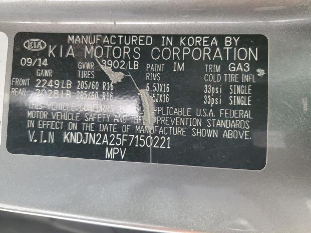 VIN KNDJN2A25F7150221 2015 KIA Soul no.13