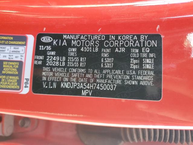 VIN KNDJP3A54H7450037 2017 KIA Soul, + no.13