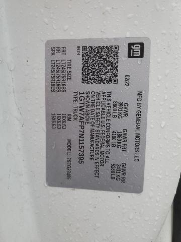 2022 GMC SAVANA G25 1GTW7AFP7N1157395