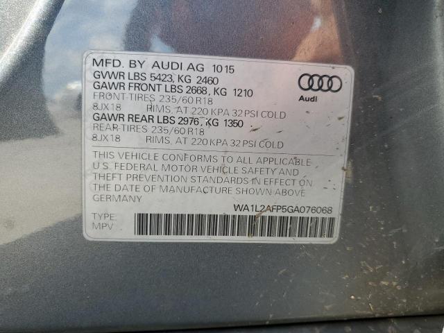 VIN WA1L2AFP5GA076068 2016 Audi Q5, Premium Plus no.14